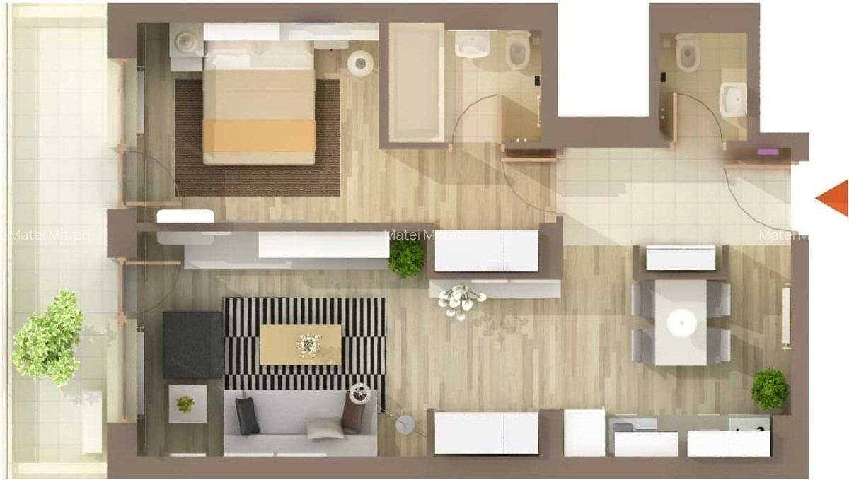 APARTAMENTE 2 CAMERE MOBILATE IN PIPERA / BANEASA - 8