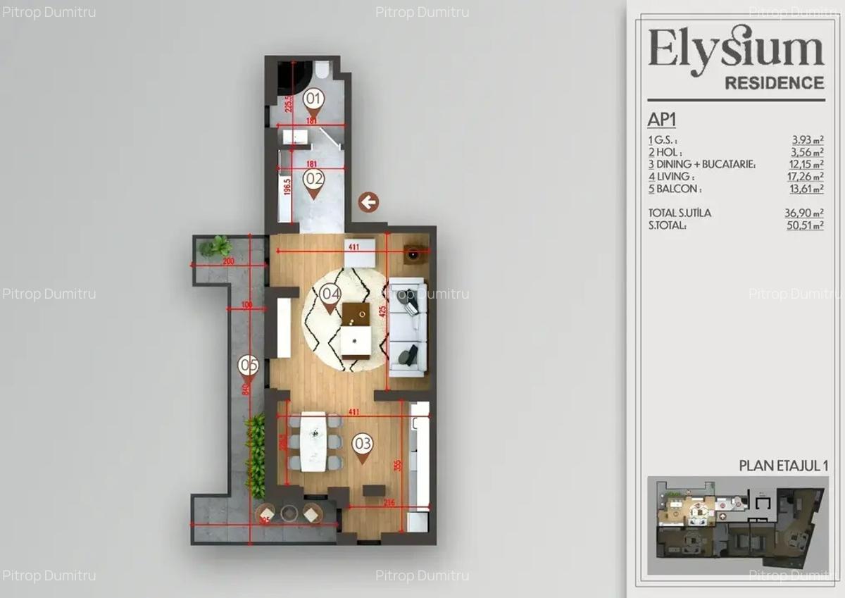Garsoniera I 2 min Metrou Obor | Bloc Nou I - 6