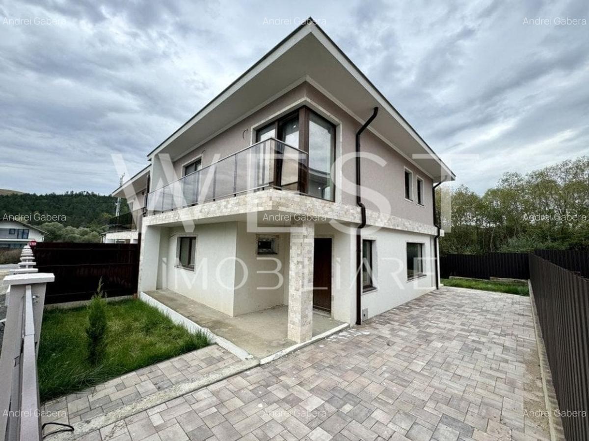 Casa cuplata 5 camere 180mp+200 teren! Nou! Semifinisata! Luna de sus! - 1
