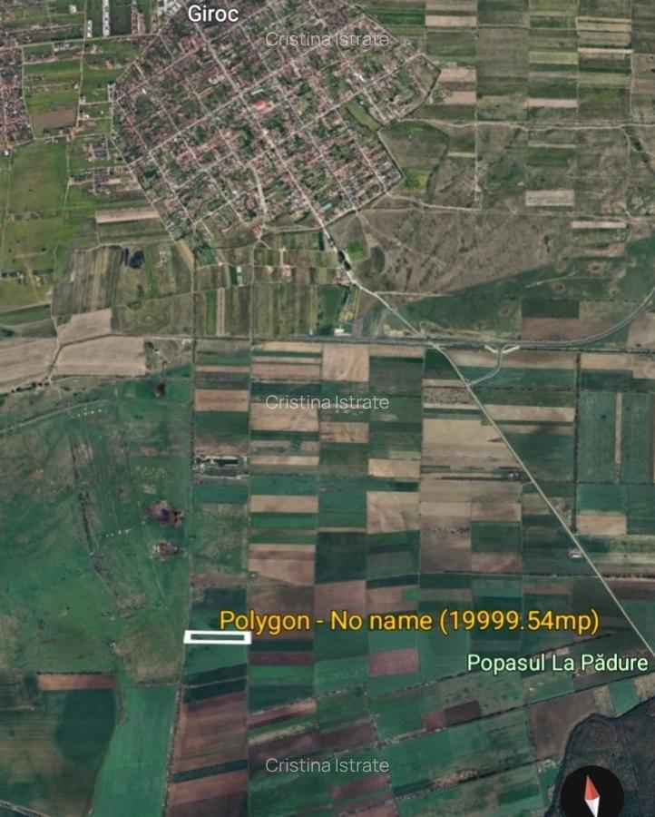 Giroc - 2 ha - teren extravilan- front 56 m - 1