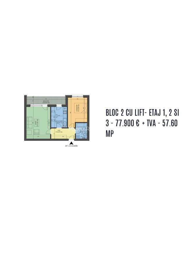 Oferta|Apartament 2 camere Decomandat|Dezvoltator| - 4