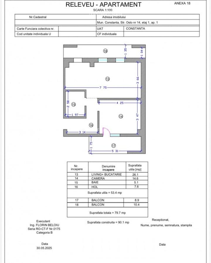 Direct Dezvoltator - Apartament 2 camere 69,6mp Tomis Plus Constanta - 3
