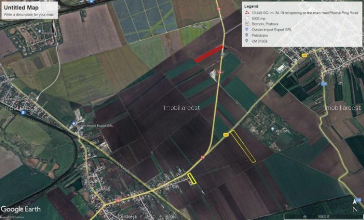 Teren de vanzare 10449 mp. Direct pe șoseaua de centură DN1A Ploiesti SW - 2 Teren de vanzare 10449 mp. Direct pe șoseaua de centură DN1A Ploiesti SW - 2