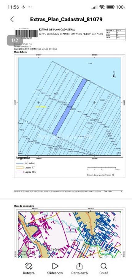 Teren intravilan Vidra Ilfov 3533mp - 4