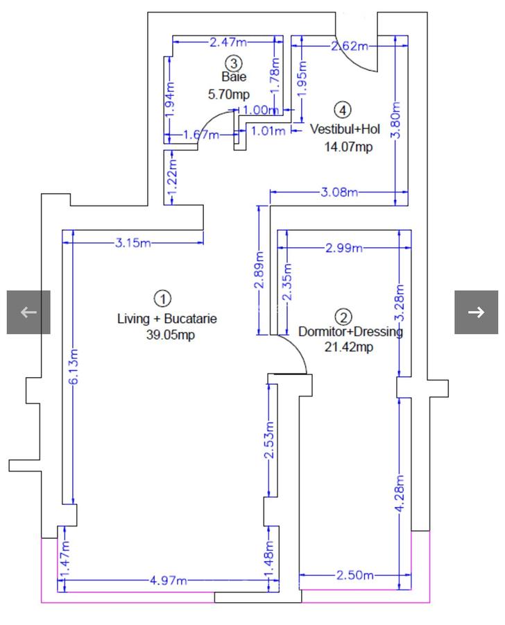 Închiriere 2 camere Pipera – apartament spațios - 2
