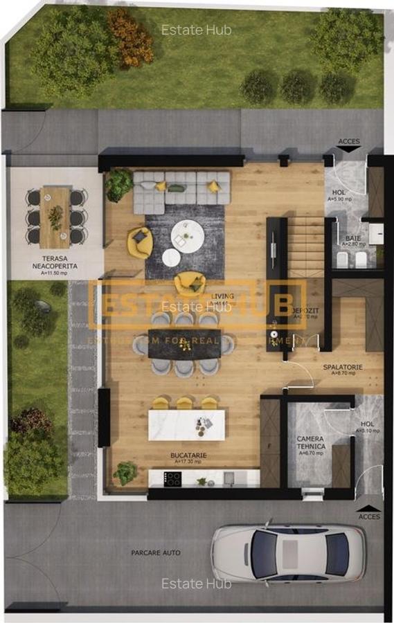 Vila in ansamblu exclusivist, acces la piscină și facilități premium - 10
