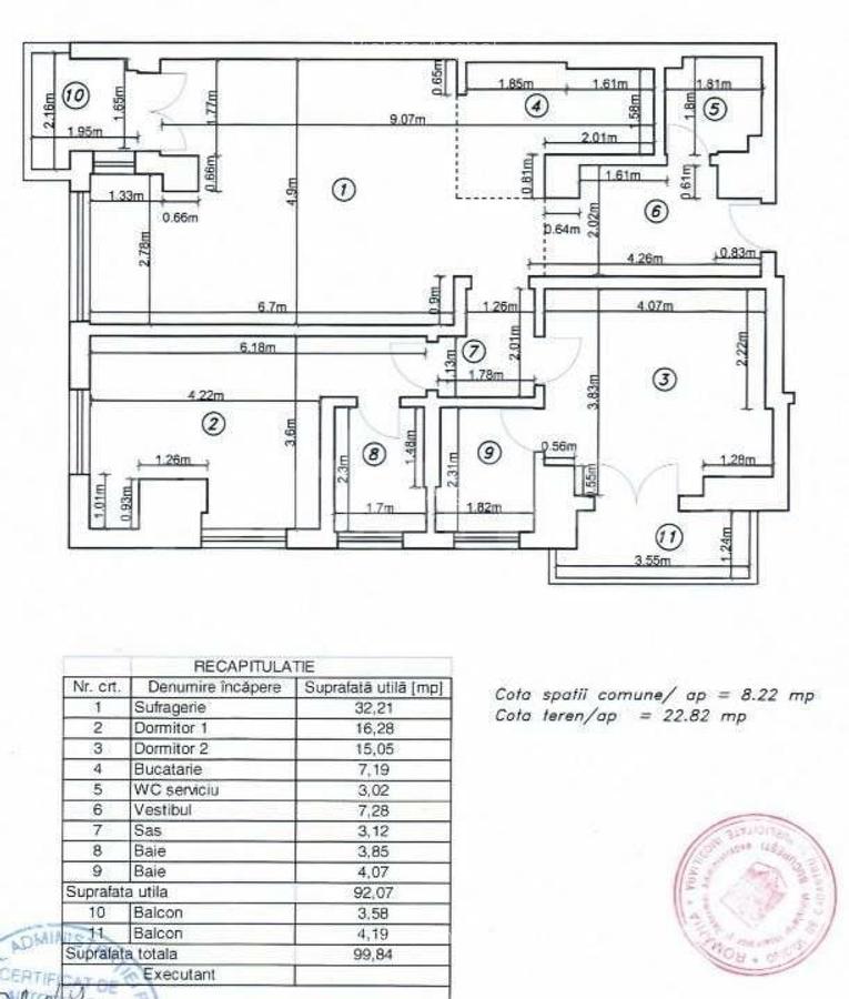 Apartament cu 3 camere decomandat, mobilat în Floreasca - 10
