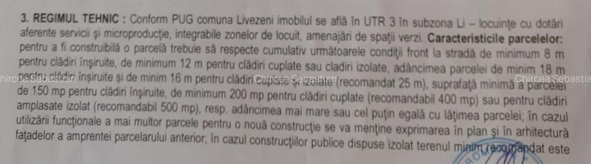 Sanisor - Teren intravilan 1812mp + 300 mp drum privat - 9