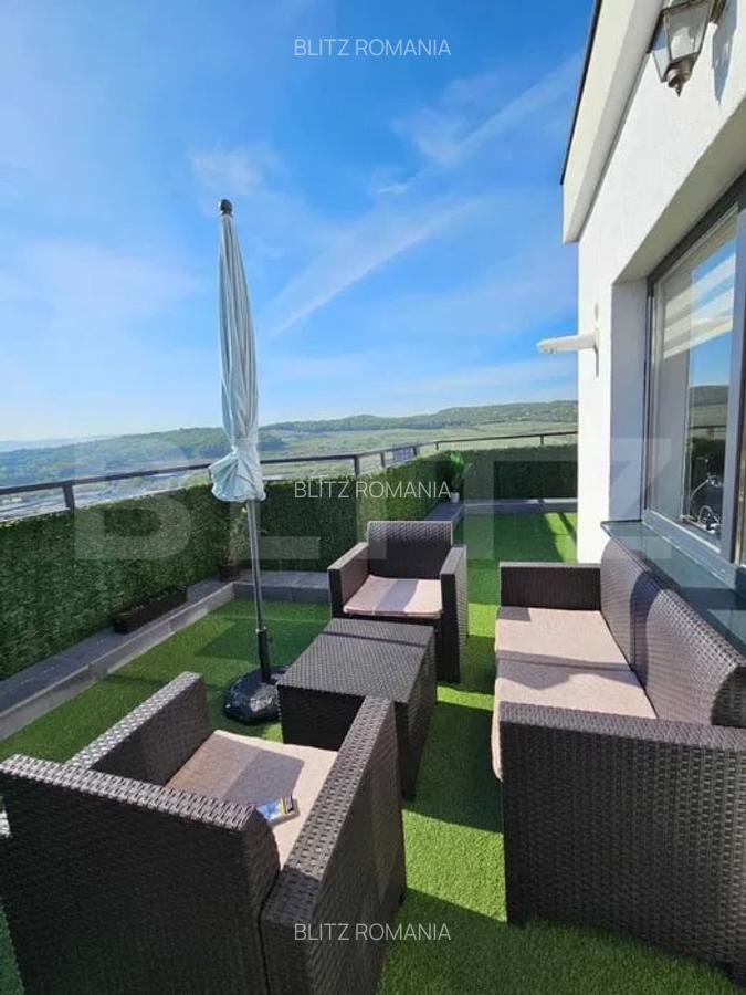 Apartament 2 camere, 53,5 mp, tip penthouse, terasa de 80 mp, Baciu, zona Petrom - 2