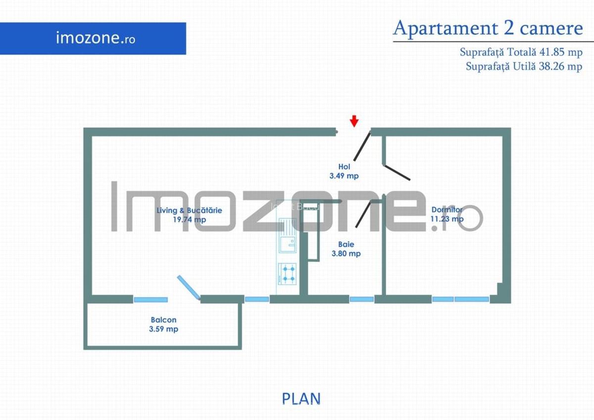 Str. Ghidigeni, zona Raul Doamnei, 2 cam. bloc nou, finisaje premium, Doar CASH - 17