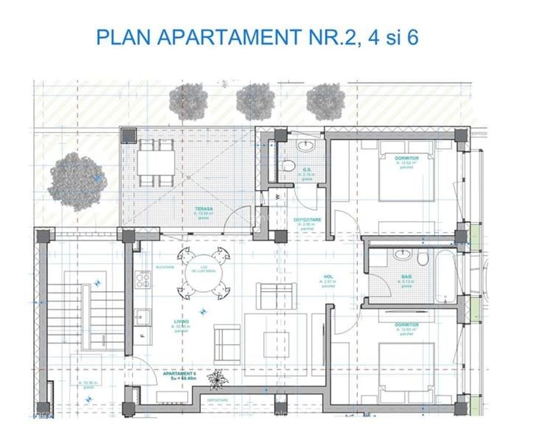 Apartament cu 3 camere decomandat în Lipovei - 2