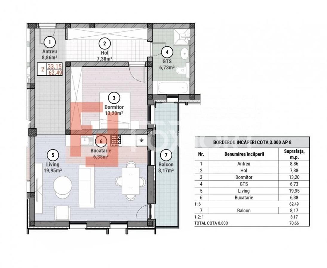 COMISION 0% Apartament cu 2 camere de 53 mp - Mosnita - Oportunitate - 6