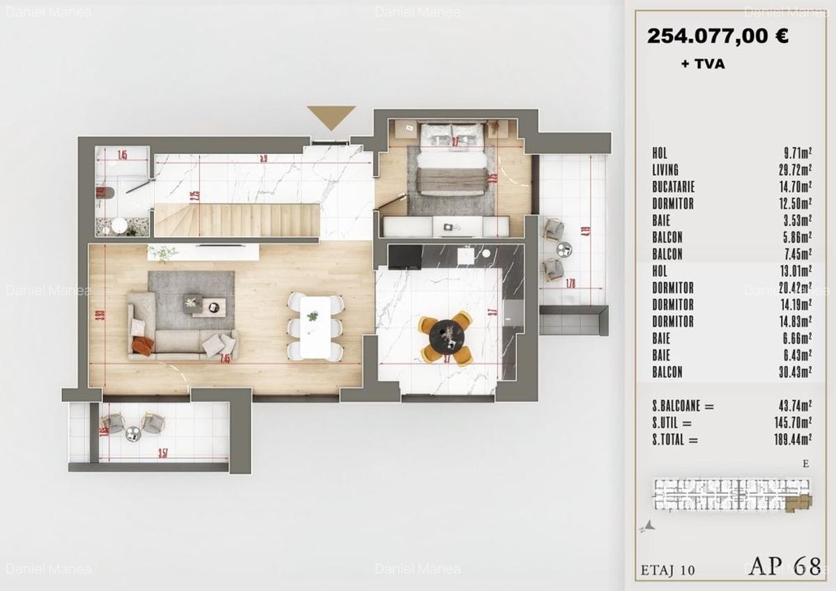 Apartament cu 5 camere decomandat în Theodor Pallady - 19