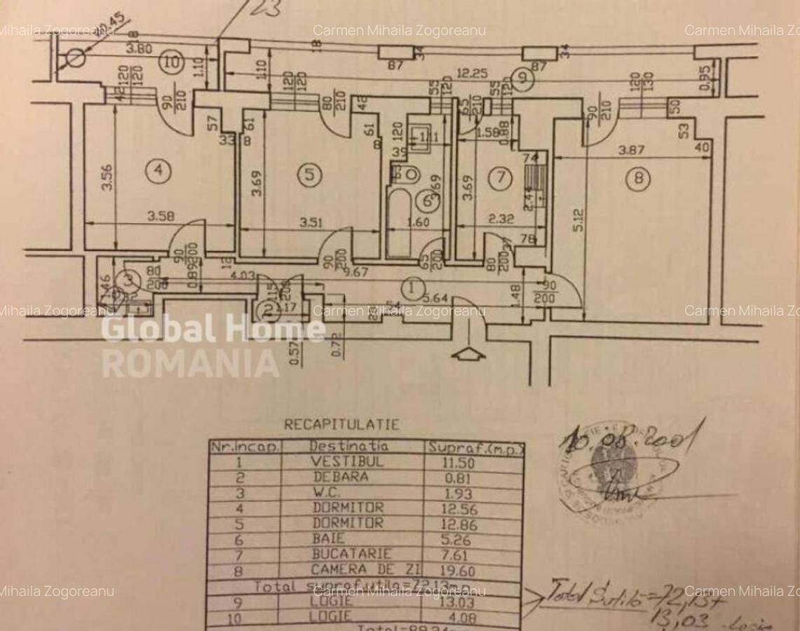 Apartament 3 Camere 89MP | Blv Decebal - Unirii | Vedre Stra - 10