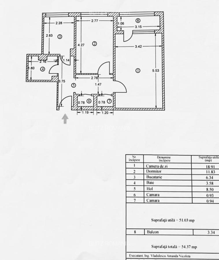 Apartament de 2 camere, 51 mp, zona Teiul Doamnei - 15