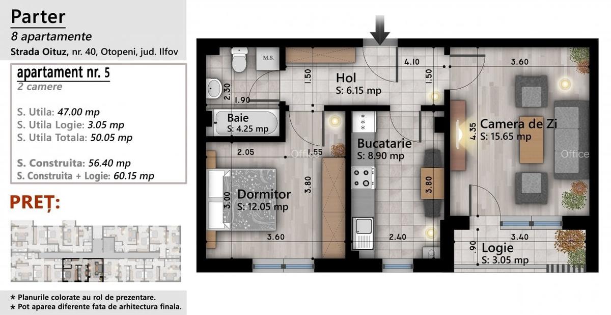 Apartament 2 camere - 3