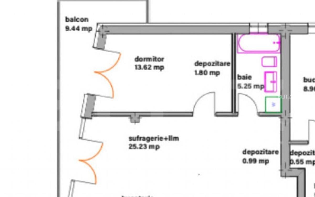 Apartamente moderne cu 2 camere, balcon si dressing - bloc n - 3