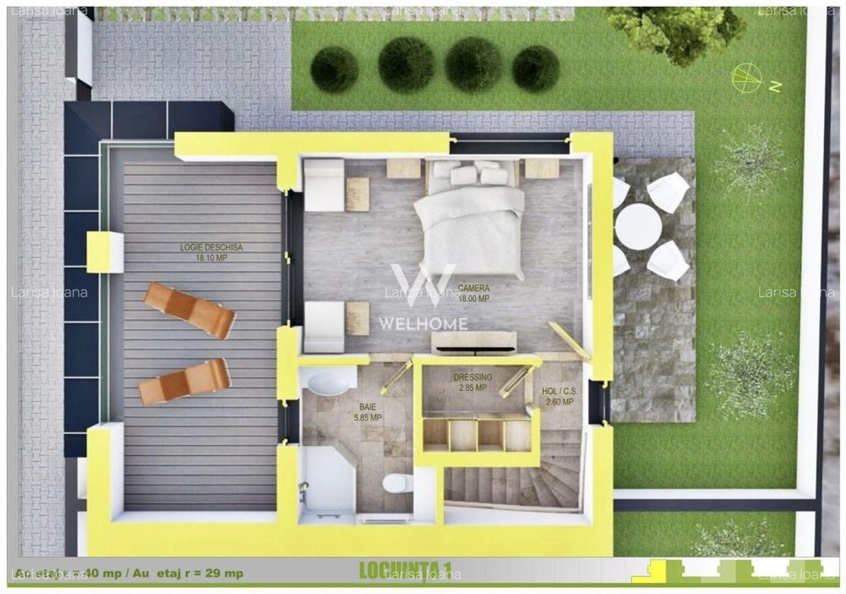 Casa MODERNA cu etaj RETRAS, zona Triajului, Selimbar - 16