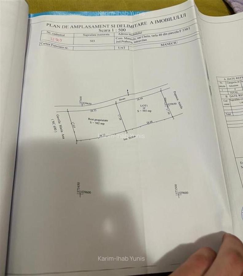 Teren de vanzare 1000 m2 Cheia - 4