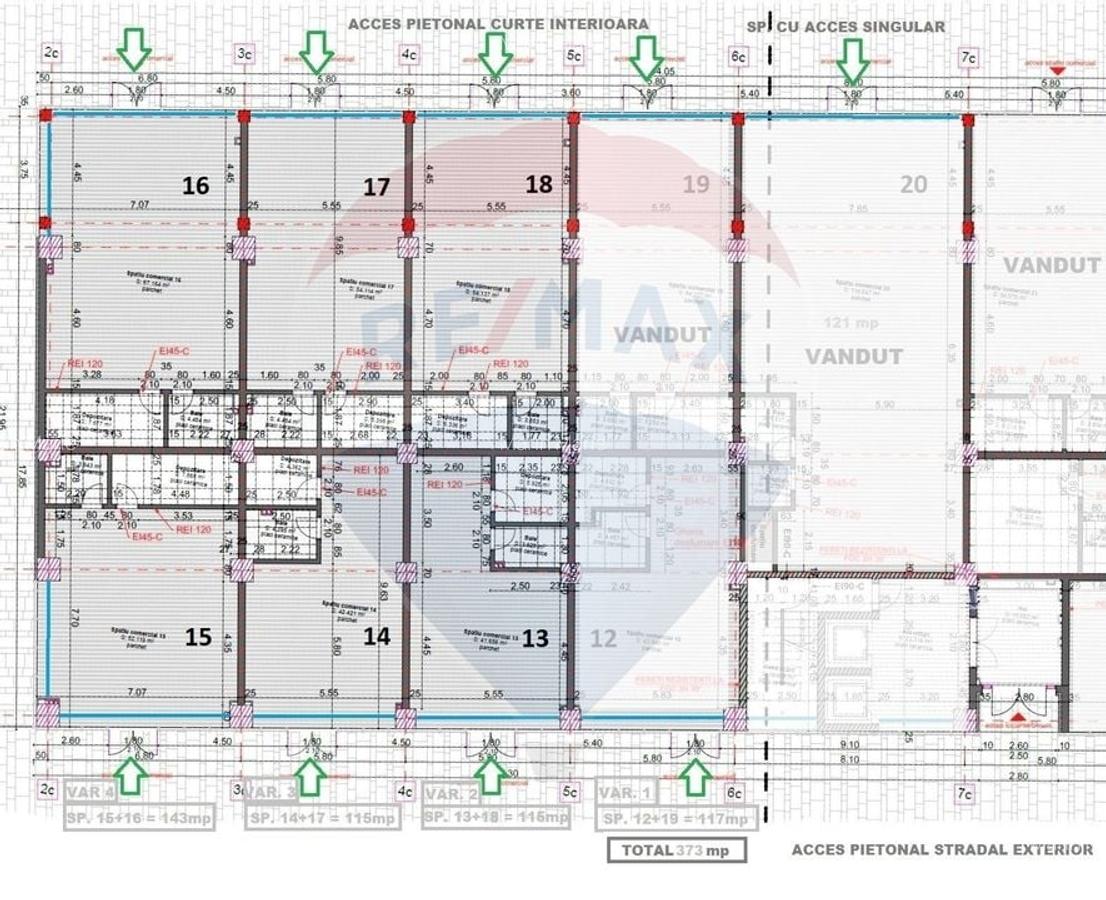 Spatiu comercial vanzare inchiriere 117 - 370 mp Marasti. Comision 0% - 9