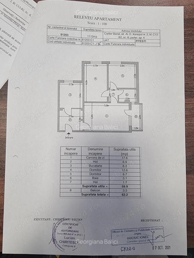 Vand apartament 3 camere - 2