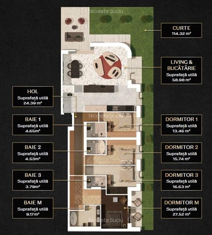 ERA - Parter cu Gradina  - Bloc Nou cu Piscina - 6