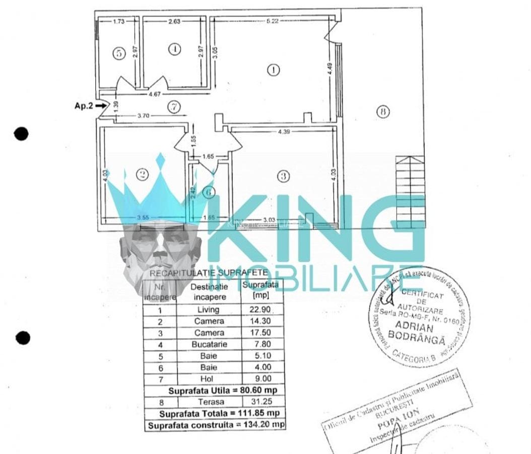 Apartament cu 3 camere decomandat, mobilat în Bucureștii Noi - 15