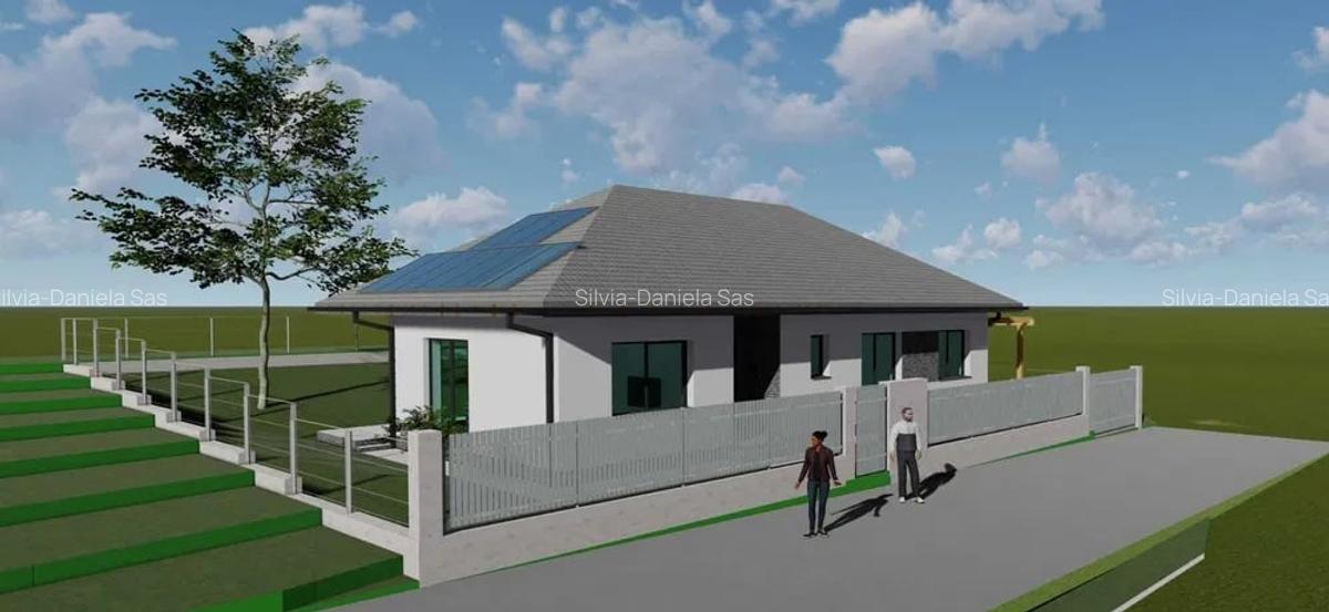 Casa individuala, 170 mp, pe un singur nivel, 300 mp curte, zona Profi Chinteni - 1