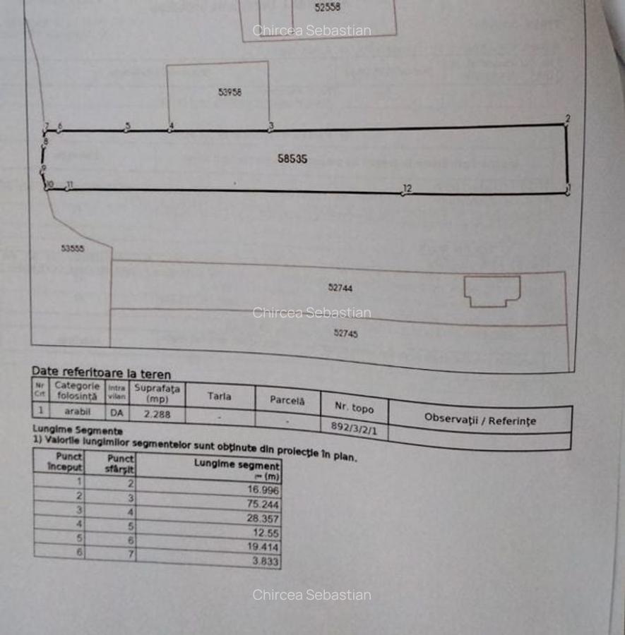 Teren intravilan 2248 mp - Nazna - 2