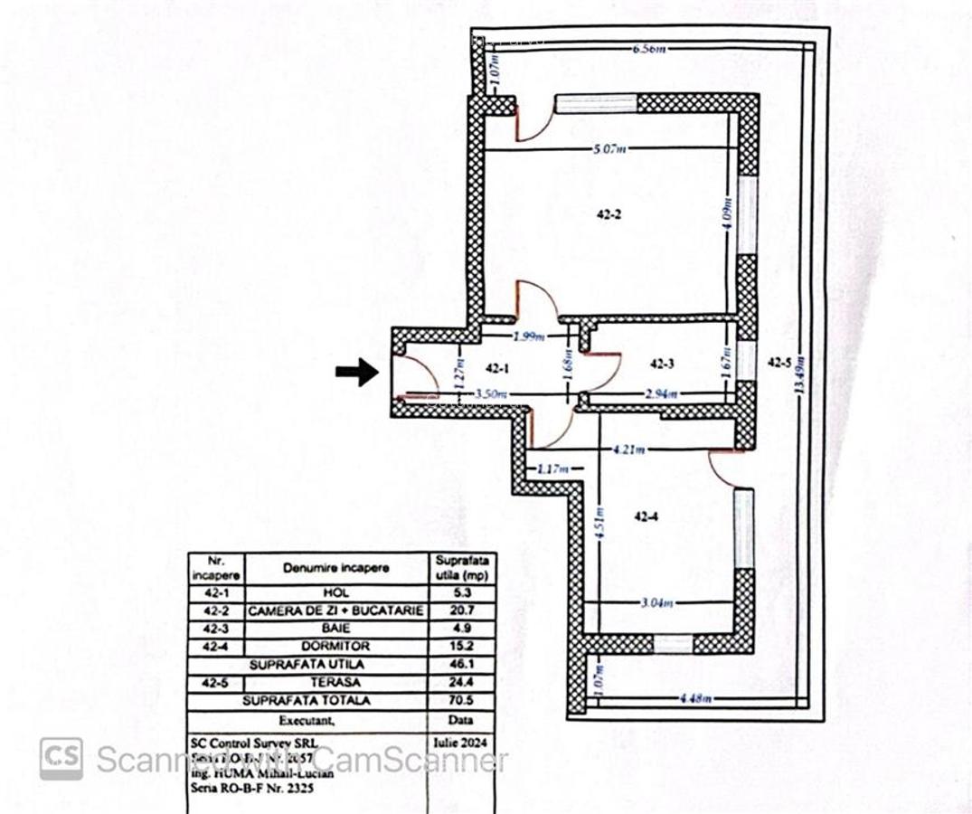 Apartament cu 2 camere decomandat în Titan - 15