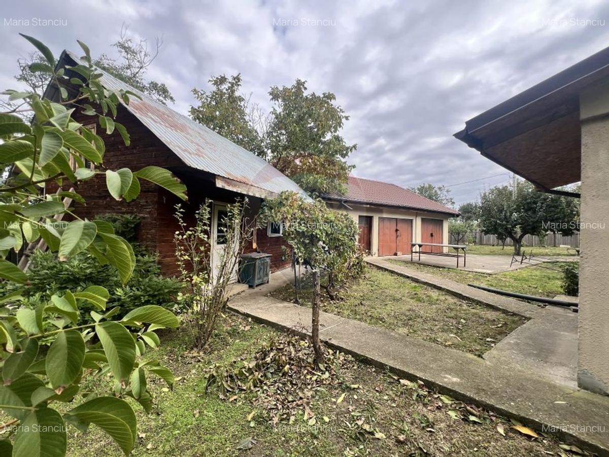 Casa de lemn cu teren generos de 1312 mp de vanzare in Fundulea - 16