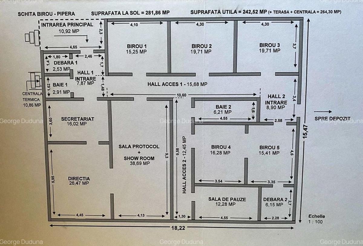Proprietate Comercială de închiriat  în Pipera - 3