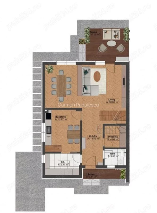 Vila P+1 finalizata, 145mp, pompa caldura, Bragadiru - 7