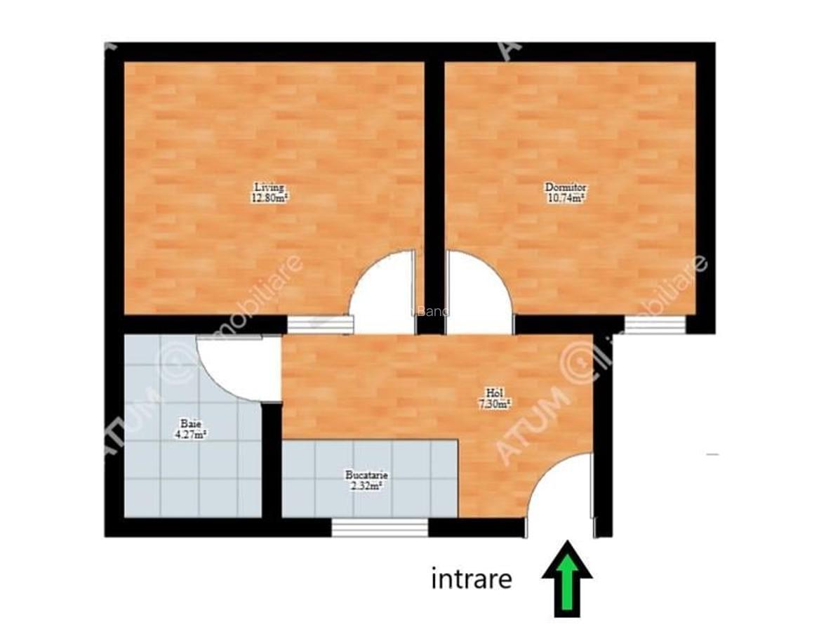 Apartament cu 2 camere si gradina situat in zona Piata Cluj - 7