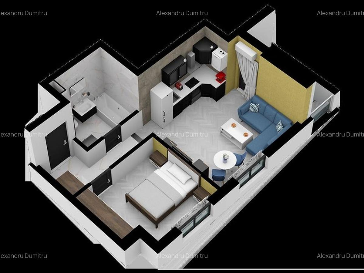 Apartament cu 2 camere decomandat în Măgurele - 3