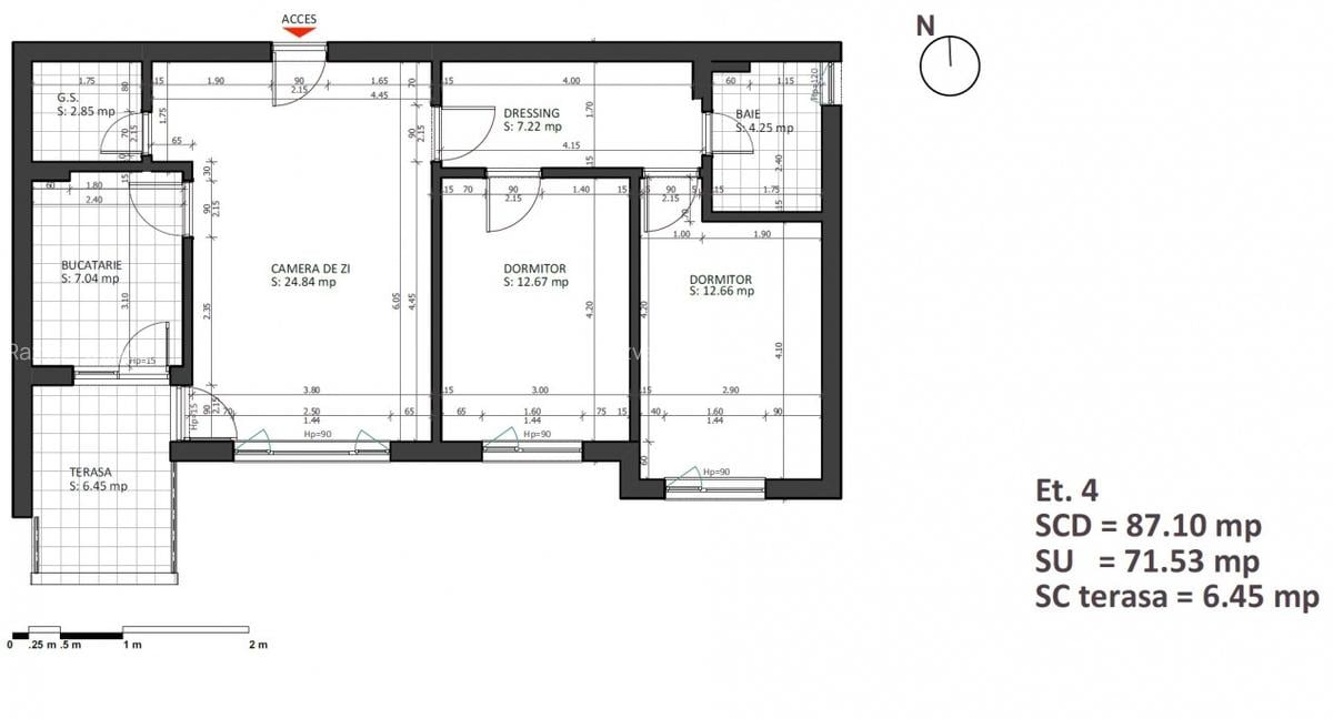 Apartament cu 3 camere, mobilat în Băneasa - 3