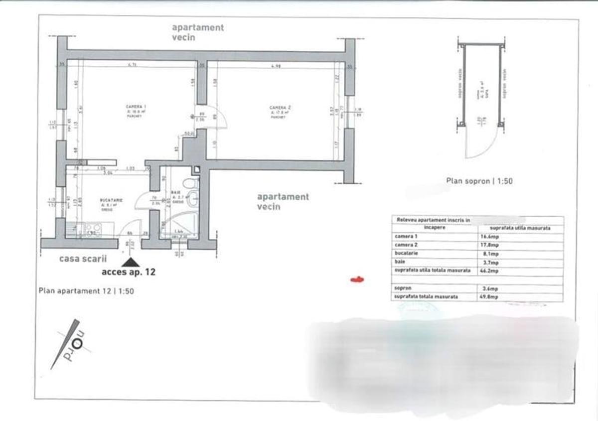 Ap 2 camere, etaj 2, zona Brancoveanu -Odobescu, CENTRALA - 8