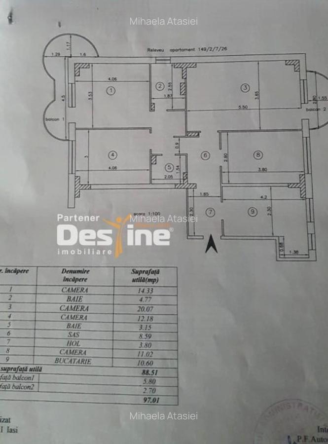 Nicolina - Apartament 4 camere DECOMANDAT 97,01 mp - 17