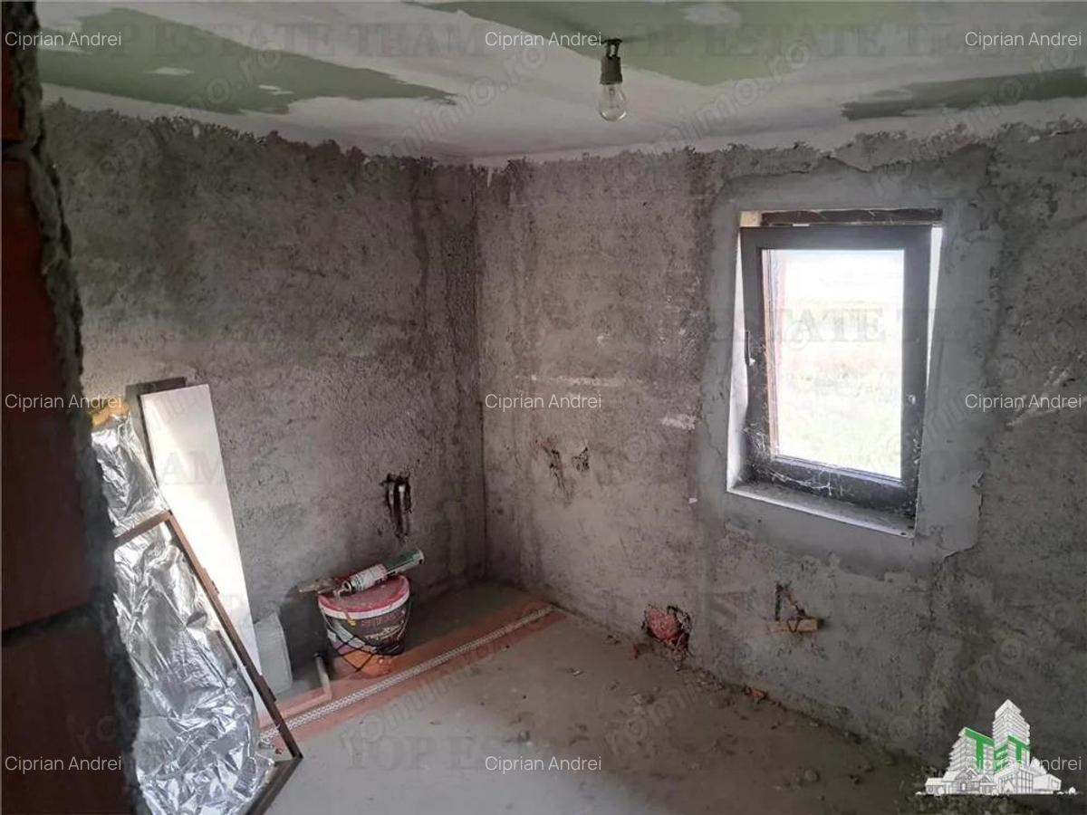 Casa+garaj, constructie la gri, in Sabareni, teren 440mp - 11