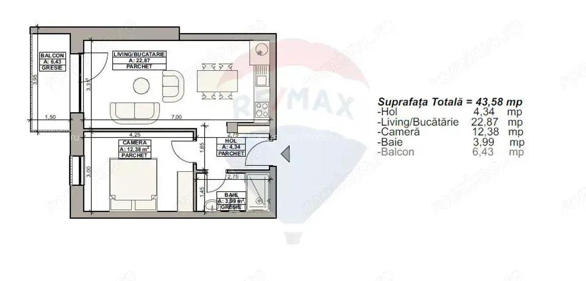 Apartament 2 camere BLOC NOU - 1