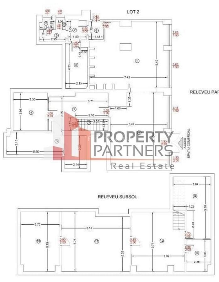 Spațiu comercial, 257.6 mp în P-ța Amzei - 2