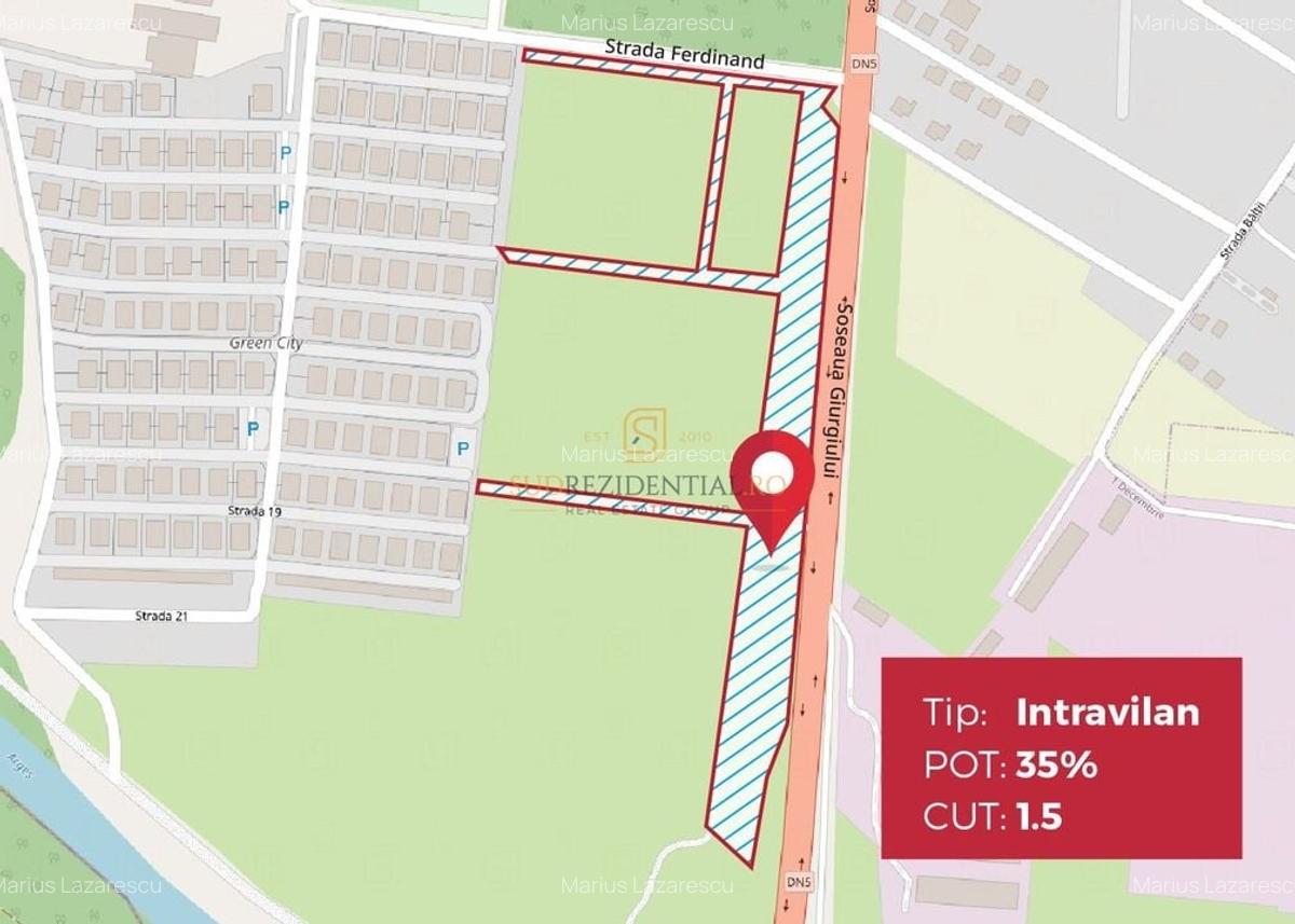 Teren intravilan, Comuna 1 Decembrie, Green City, deschidere la DN5 - 1