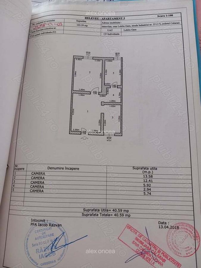 Vand apartament 2 camere, tip casa, in Lehliu-gara - 6