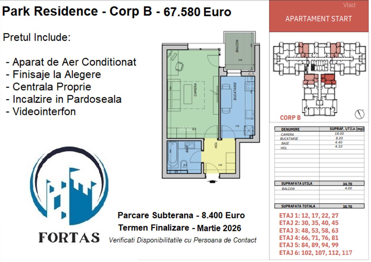 Garsonieră decomandată în Apărătorii Patriei - 1
