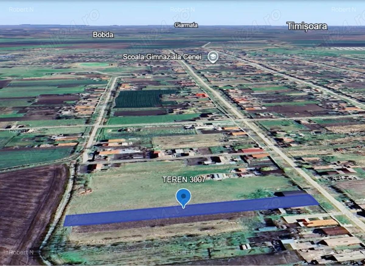 Teren INTRAVILAN de vanzare 3007 mp, Cenei - 1