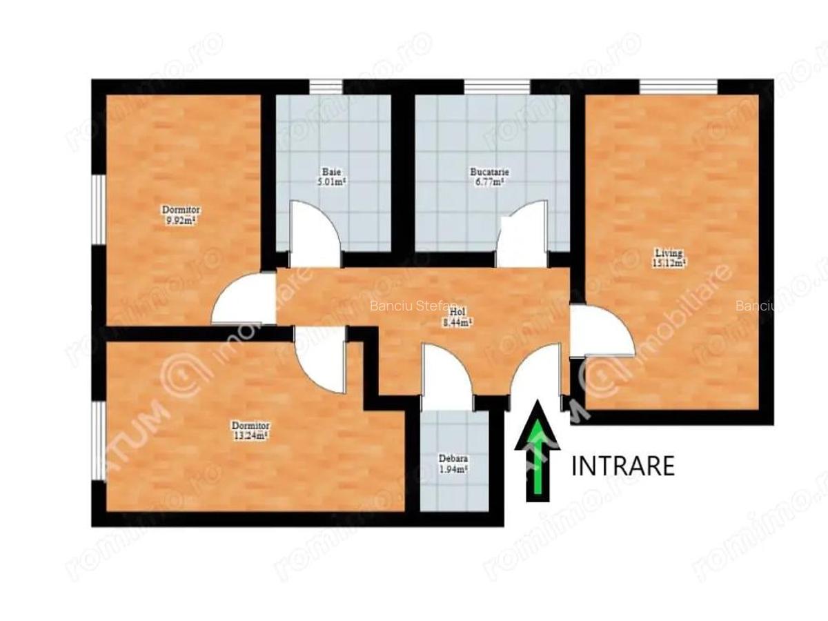 Apartament renovat cu 3 camere decomandate in Cisnadie Sibiu - 10