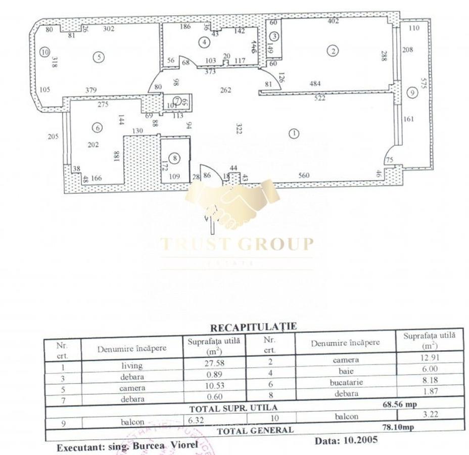 Apartament cu 3 camere decomandat, mobilat în Clucerului - 7