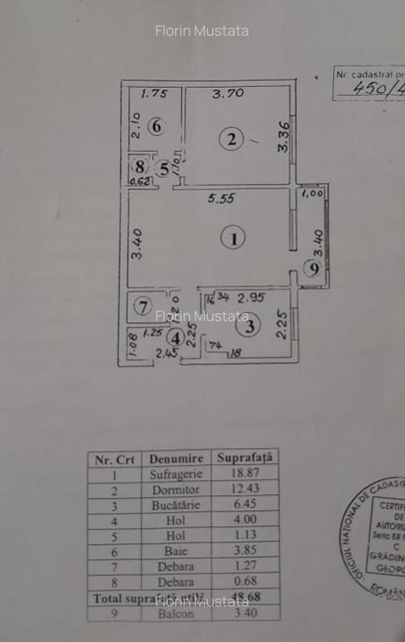 Apartament 2 camere confort 1, Calea Galati. Suprafata 52mp. - 7