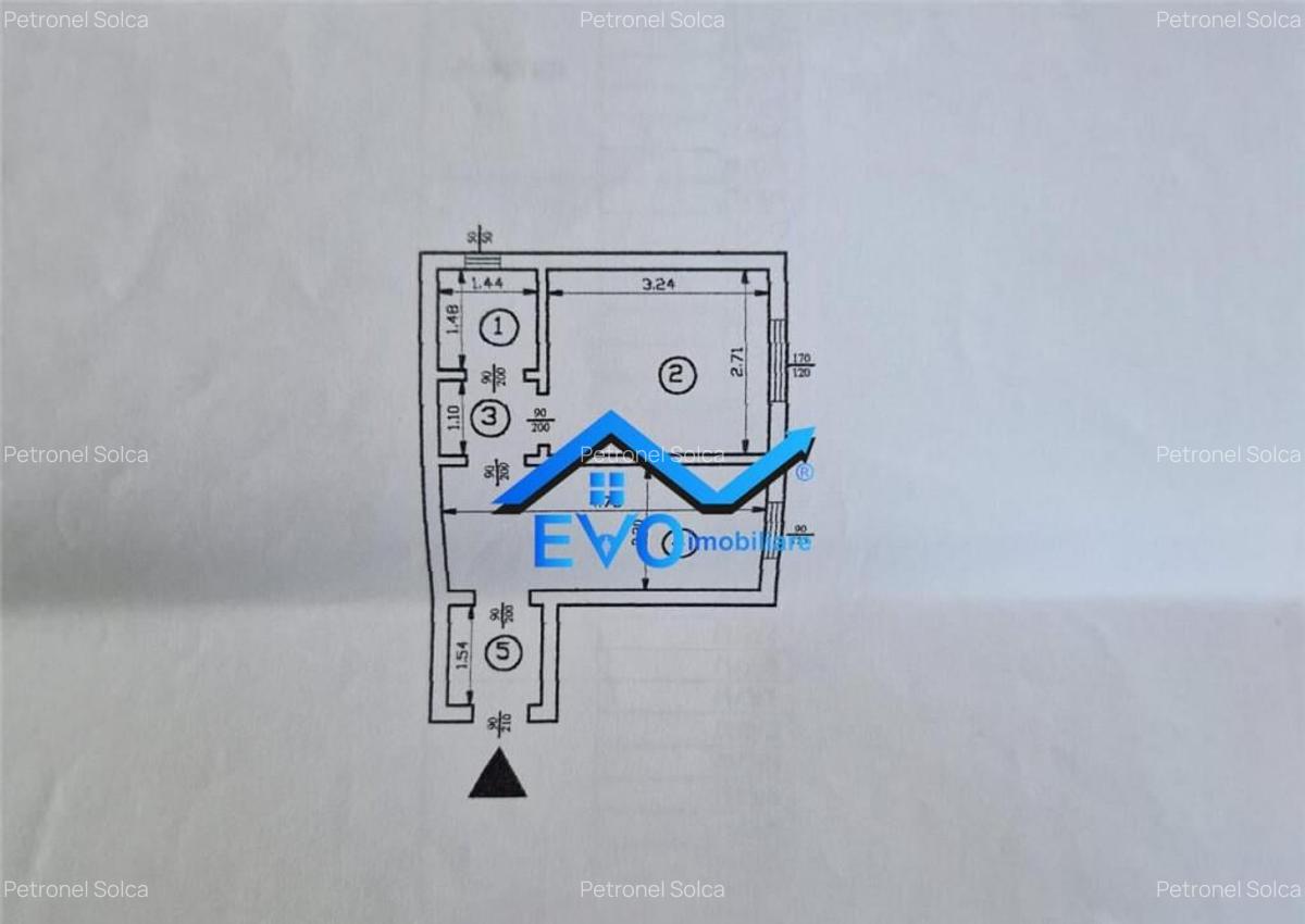 Apartament 2 camere, geam la baie, bloc fara risc, in Iasi, - 1