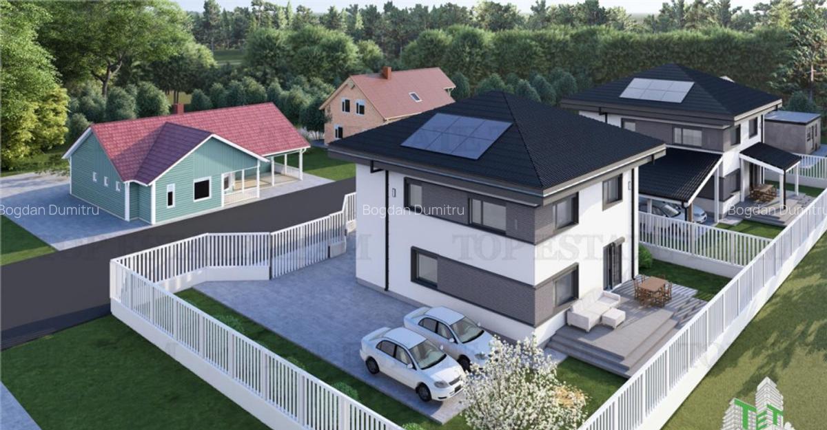 Vila de lux, independenta energetic, 255mp, 650mp teren, lan - 3